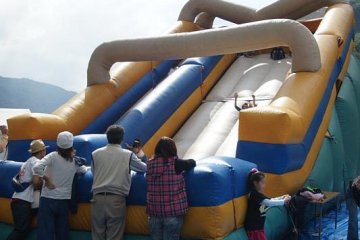 Fun for the kids at the festival area