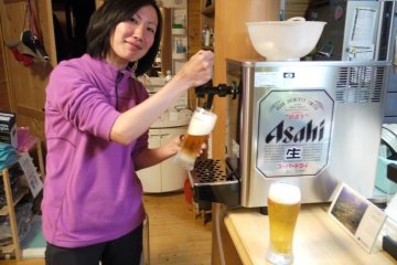 Beer available on tap