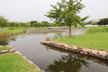 <p>What remains of the castle now sits inside&nbsp;a lovely public park.</p>
