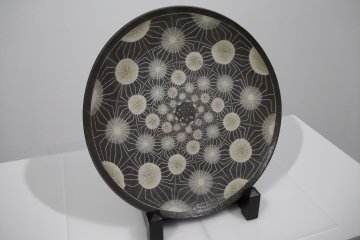 <p>Ceramics on display at Sanshin Zen Gallery</p>
