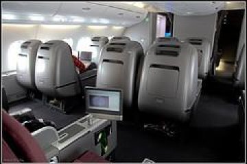 <p>Business Class seats in the main cabin in A380 configuration</p>