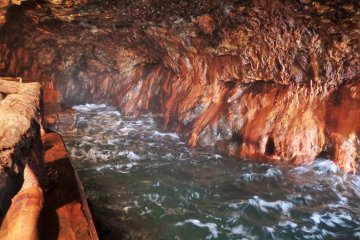The area in which the pirates would have docked their boats.
