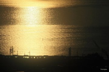 Sunrise over Lake Biwa