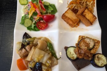 Lunch set at Kinatei restaurant in Nara