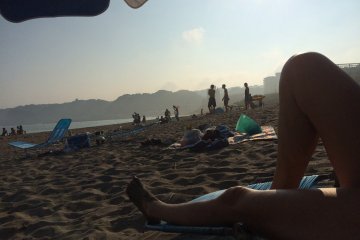 The sun in August is quite hot.