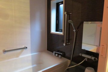 A deep bath