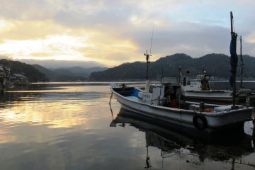Greeting the new day at Ine