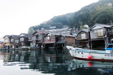 The vivid green colors are reflected in Ine Bay