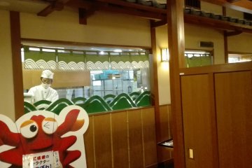 Inside the restaurant