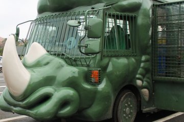This unique jungle bus will take you around the park to see the wildlife. 