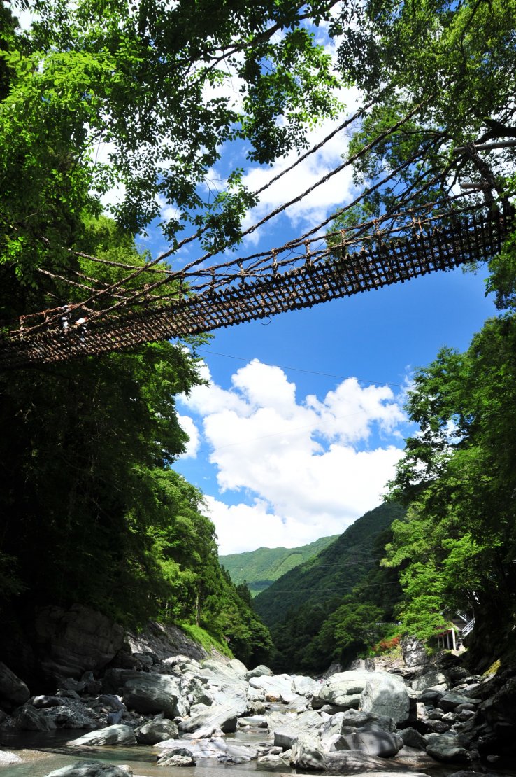 Kazurabashi vine bridge in the Iya Valley