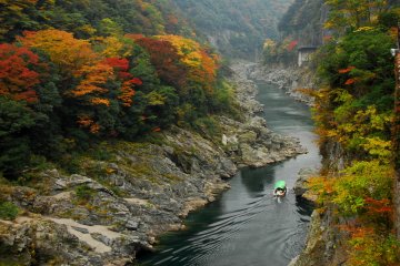 Oboke Gorge in autumn