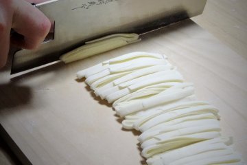 The size should all be uniform so the noodles cook evenly