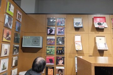 LP Exhibit - Notice the record players on the wall