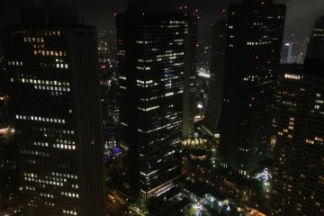 Busy office buildings