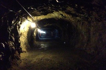 Deeper into the complex, all of the tunnels are wide enough to hold tanks and other large military equipment.