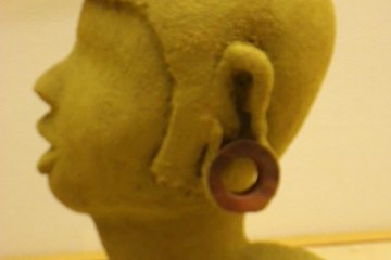 Ancient Japanese wore slit-disk earrings