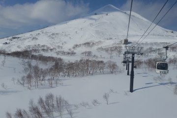 Puncak dari Gondola Desa Niseko