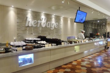 The Japanese selection of dishes at buffet restaurant Herbage