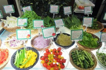 Fresh local vegetables are a main feature of the resort's restaurants