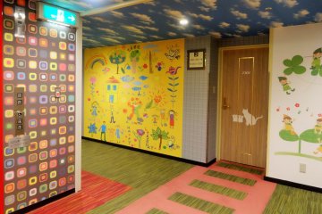 The colorful kids' floor of the hotel's Annex tower