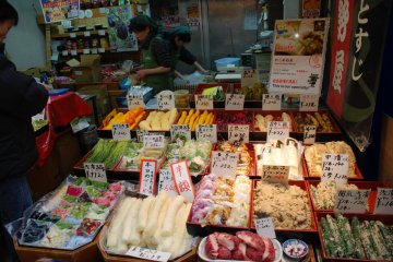 Étalage de tsukemono (légumes macérés)