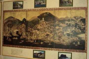 <p>A picture of historic Oga as you enter the museum.</p>