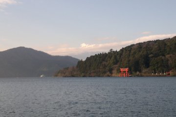 The summit of Mount Fuji was starting to be visible

