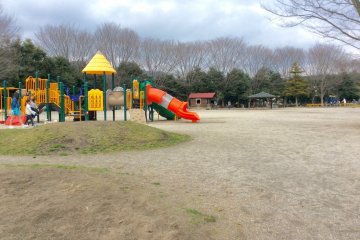 Children can run and play at Pocket Park, a corner of Romantic Mura
