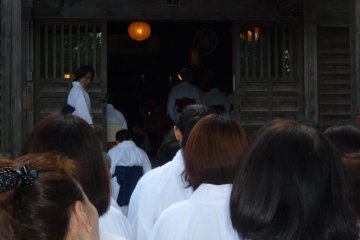 <p>Entering the Temple</p>