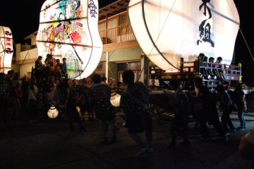 The parade continues until the early morning