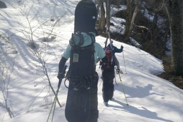 The first hike up