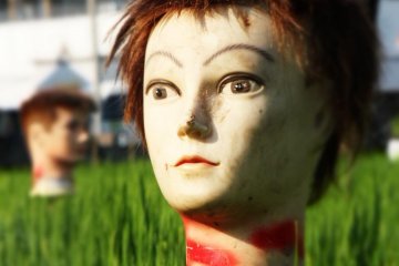 Meanwhile within the Matsuyama city limits, more sinister scarecrows scare more than just birds!