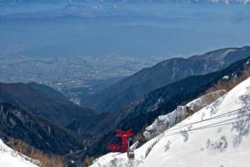 Komagatake Ropeway, Komagane, the Minami Alps and Mt. Fuji