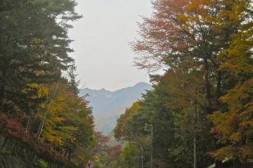 The cirque from the bus station in November