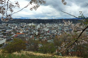 A view of Chichibu from the top of the hill.