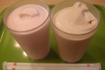 Strawberry Shake and Coffee Shake