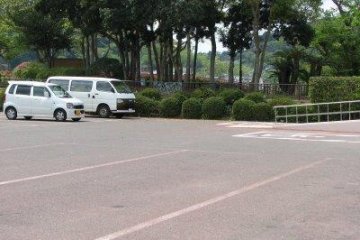 Saikai Bridge parking area in 2007.