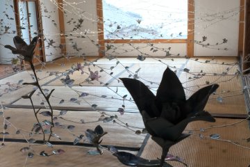Sea Vine by Haruki Takahashi looks like an installation of paper flowers, but make no mistake, that is actually porcelain that you are looking at - the detail is exquisite