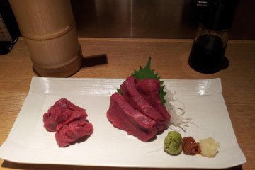 Basashi - raw horse