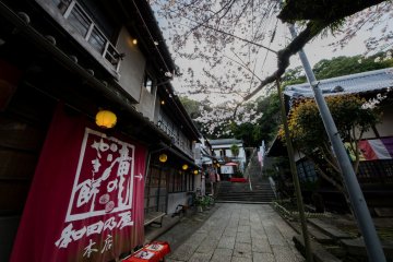Yakimochi is even sold next to the shrine itself