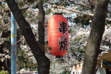 During the spring many colorful lanterns and food stalls can be seen lining the streets 