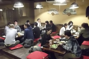 The main dining area when it's full
