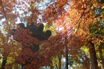 A big old lantern, about to be engulfed by a crimson tide