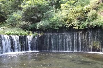 <p>The main breadth of the falls</p>