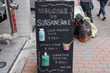 Selamat datang di Sunshine Juice di jantung Shibuya