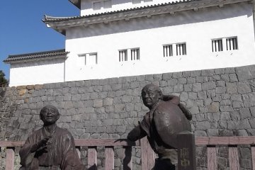 Taking a rest near Sunpu Castle Park