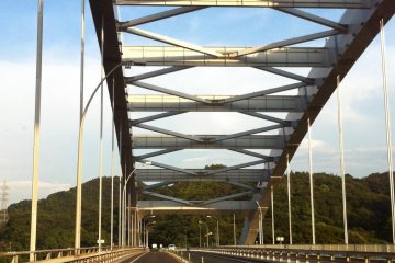 Crossing the Omishima Bridge