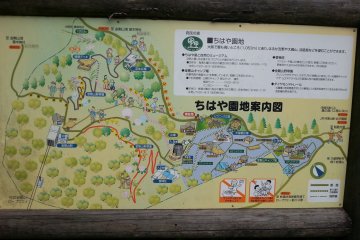 Map of the mountain area