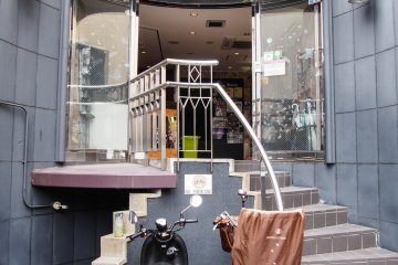 The entrance of Kyoto Theater Hostel